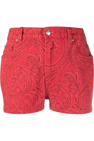 Etro Paisley-print denim shorts