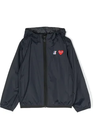 Comme des Garçons Logo-patch hooded jacket