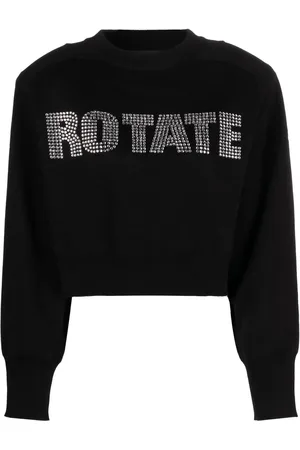 ROTATE Long sleeves cropped sweatshirt