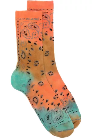 Alanui Men Neckties - Bandana printed tie-dye socks