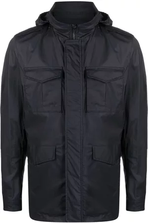 HERNO Long-sleeve zip-up hoodie jacket