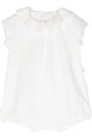 TEDDY & MINOU Ruffle-detail cotton onesie