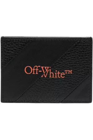 OFF-WHITE Logo-print leather cardholder