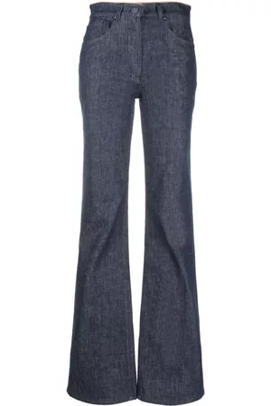 Armani Contrast-trim straight-leg jeans
