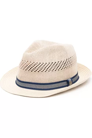 Barbour Men Hats - Interwoven-design sun hat