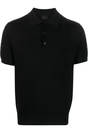 BRIONI Waffle-knit polo shirt