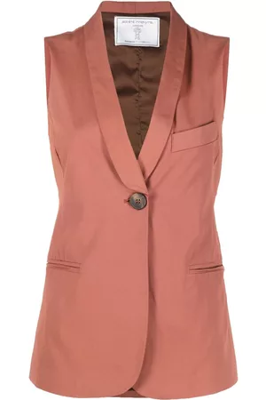 SOCIÉTÉ ANONYME Single-breasted cotton waistcoat