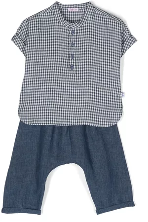 Il gufo Two-piece linen trouser set