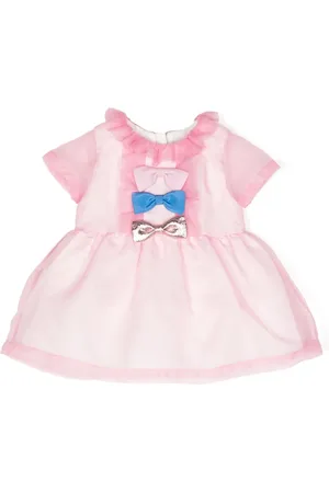 HUCKLEBONES LONDON Ruffle-detail gathered dress