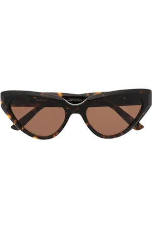 Balenciaga Logo-plaque cat-eye sunglasses