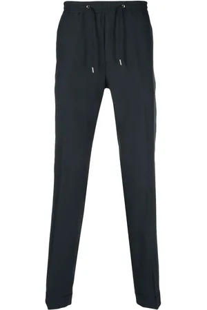 Paul Smith Drawstring-waistband slim-cut linen trousers