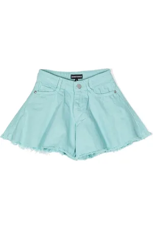 Emporio Armani Above-knee leather shorts