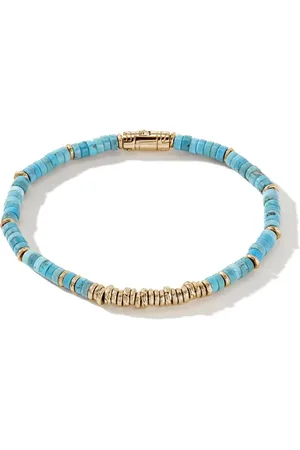 John Hardy 14kt yellow gold turquoise bracelet