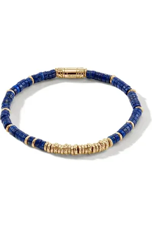 John Hardy 14kt yellow gold lapis lazuli bracelet
