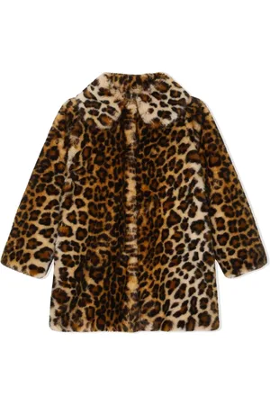 Dolce & Gabbana Leopard-print faux-fur coat