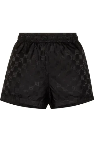 MISBHV Monogram-print elasticated-waistband shorts