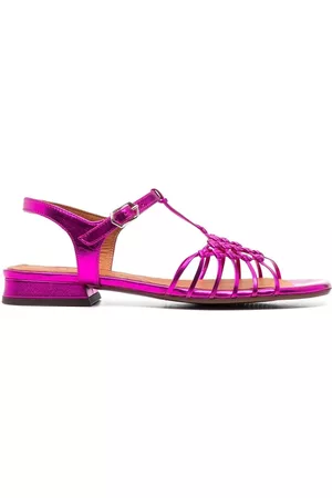 Chie Mihara Woven-strap leather sandals