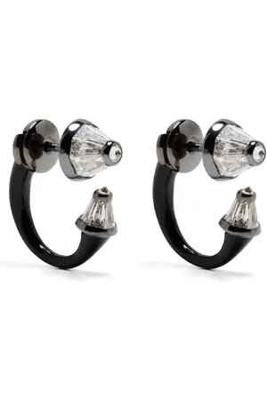 NIKOS KOULIS 18kt white gold Enery diamond jacket earrings
