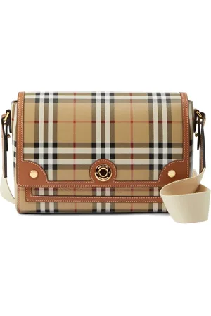 Burberry Note check crossbody bag