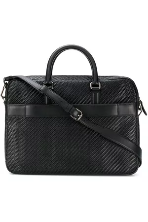 Z Zegna Men Laptop Bags - Woven briefcase