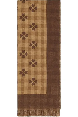 Gucci Fringed cotton-jacquard scarf
