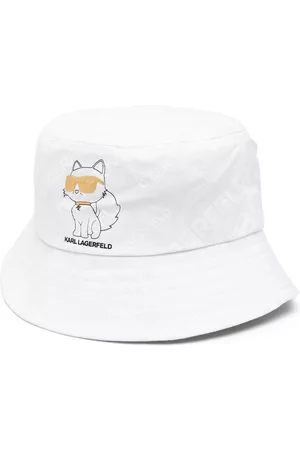Karl Lagerfeld Logo-print cotton bucket hat