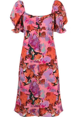 Paul Smith Floral-print balloon sleeves dress