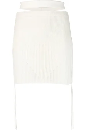 ANDREADAMO Ribbed-knit mini skirt