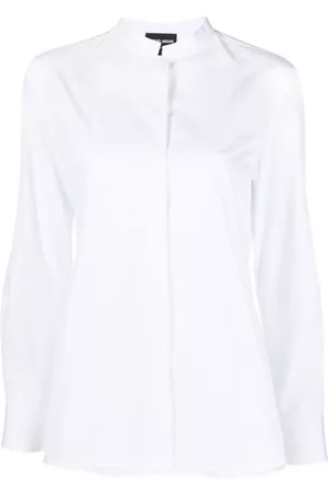 Armani Women Long Sleeve - Long-sleeve cotton shirt