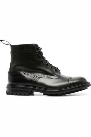 TRICKERS Lace-up leather ankle boots