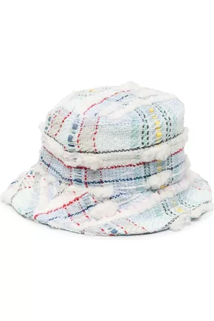 Thom Browne Madras pouf tweed bucket hat