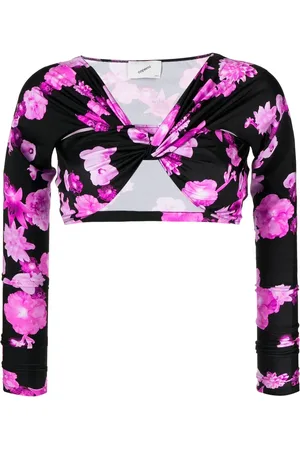 COPERNI Floral-print cropped top
