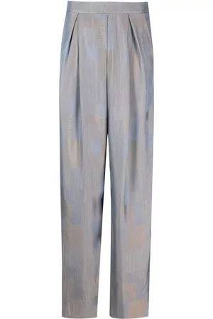 Giorgio Armani Patchwork-print palazzo pants