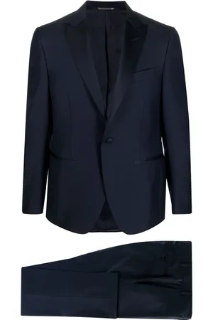 CANALI Single-breasted wool dinner suit