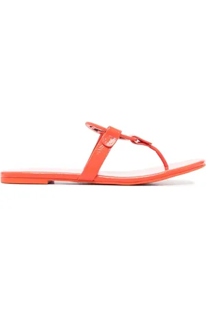 Tory Burch Logo-patch detail slides