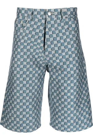 MISBHV Logo-print denim shorts
