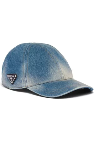 Prada Men Caps - Denim baseball cap