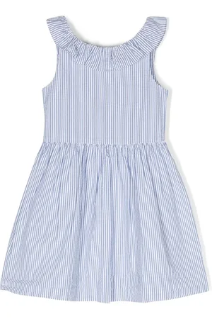 Ralph Lauren Vertical-stripe sleeveless seersucker dress