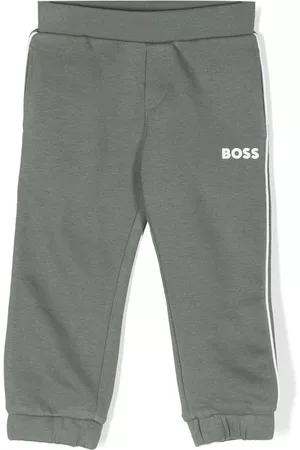 HUGO BOSS Logo-detail cotton track pants