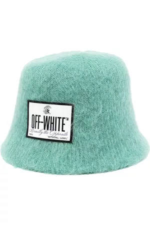 OFF-WHITE Logo-patch mohair bucket hat
