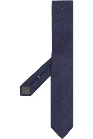 CANALI Textured silk tie