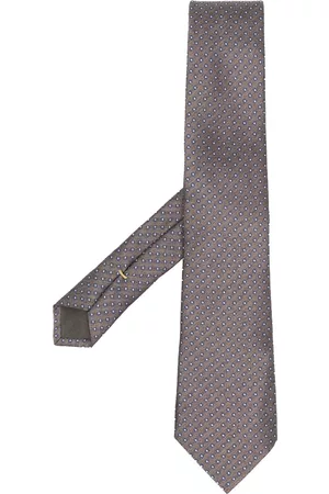 CANALI Polka-dot silk tie