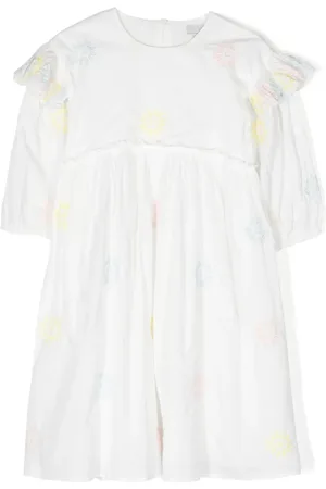 Stella McCartney Floral-embroidered cotton dress