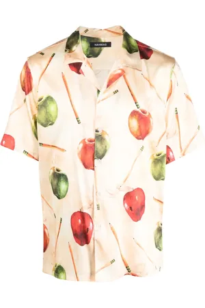 Nahmias Apple-motif silk shirt