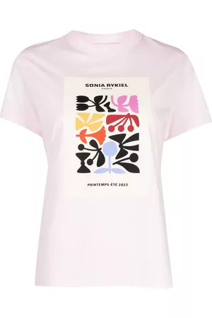 Sonia by Sonia Rykiel Women Short Sleeve - Logo art-print cotton T-shirt