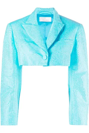 GIUSEPPE DI MORABITO Crystal-embellished cropped jacket