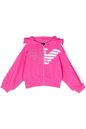 Emporio Armani Logo print hooded jacket