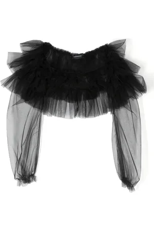 MONNALISA Ruffled cropped blouse