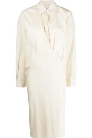 LEMAIRE Twisted cotton shirt dress