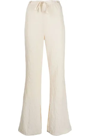 Muller Of Yoshiokubo Crinkled-finish drawstring trousers